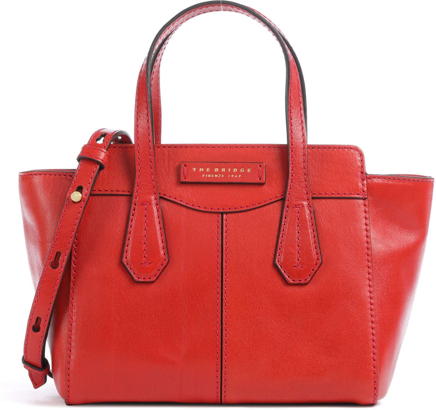 The Bridge Gloria Handtasche aus Leder, rot