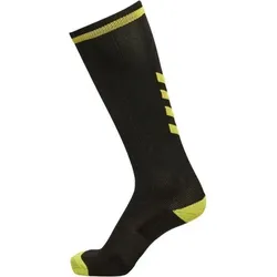 hummel Elite Indoor Socken High - black/blazing yellow - 43-45