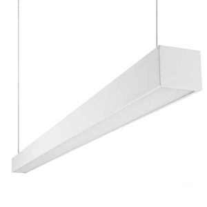 Luxula Pendelleuchte LX700311, mit LED, 120 cm, 40 Watt / 4.800 Lumen, aus Kunststoff, weiß