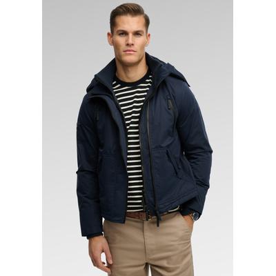 Outdoorjacke SUPERDRY "HOODED MF ARCTIC WINDCHEATER", Herren, Gr. XL, blau (schwarzest navy), Web, Obermaterial: 100% Polyester, unifarben, loose fit normal, Jacken Outdoorjacke, Kunstfaser, loose fit