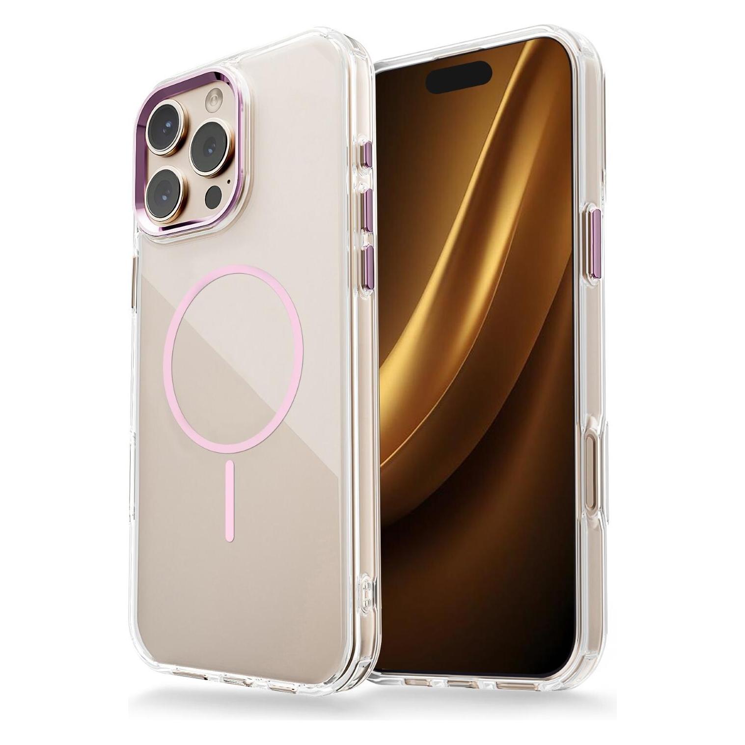 OEM Clear Thin Mag case for iPhone 17 pink (Apple iPhone 17) (GSM193477)