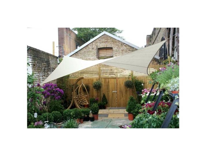 Sonnensegel Perel 500 cm Quadratisch - Farbe: Beige - Sonnensegel