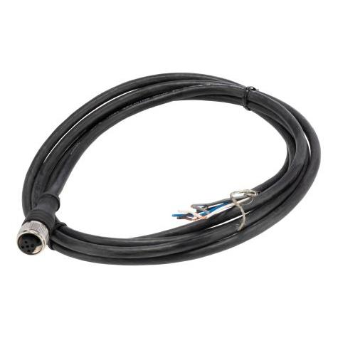 RS PRO M12 Connector Female,5W-5C,2m,PVC,Shield (1447657)