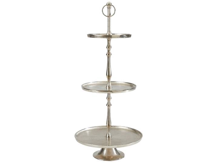 Ambia Home Etagere, Metall, Uni, rund, 93 cm, Tragegriff, zerlegbar, Tischkultur & Servieren, Etageren