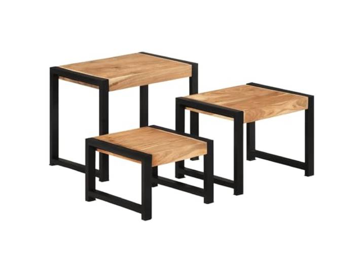 vidaXL Satztische 3 STK. Massivholz