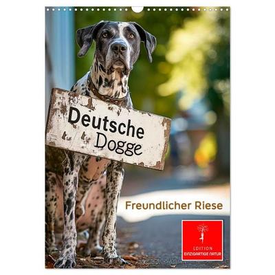 Deutsche Dogge - freundlicher Riese (Wandkalender 2027 DIN A3 hoch), CALVENDO Monatskalender
