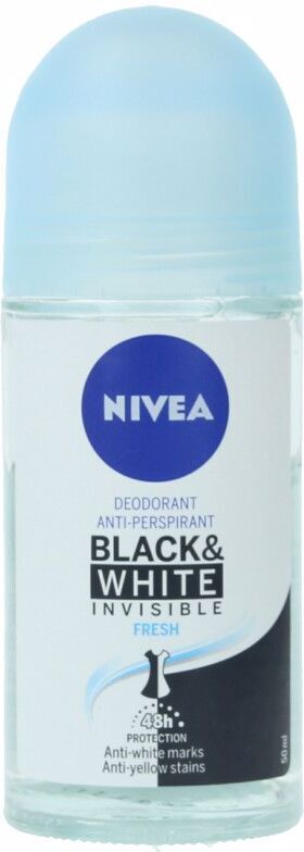 Nivea Black & White Invisible Fresh deo roll-on 50 ml