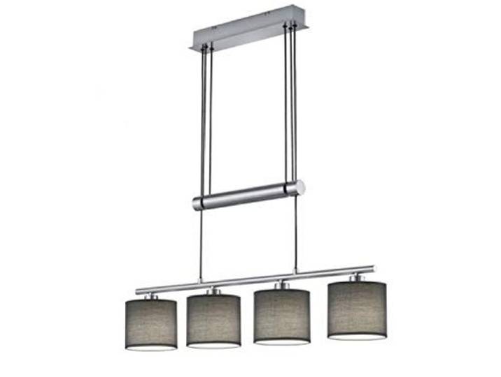 Trio Leuchten Jojo 305400411 Garda Suspension Nickel Mat E14 Parasol Gris 13\,5 x 77 x 150 cm