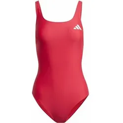 ADIDAS Damen Badeanzug mit V-förmigem Rückendesign, Größe 38 in Rot Rot