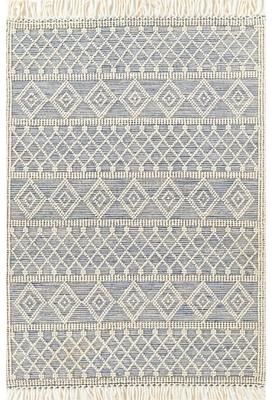Momeni Boulder Hand Woven Wool and Cotton Geometric Area Rug