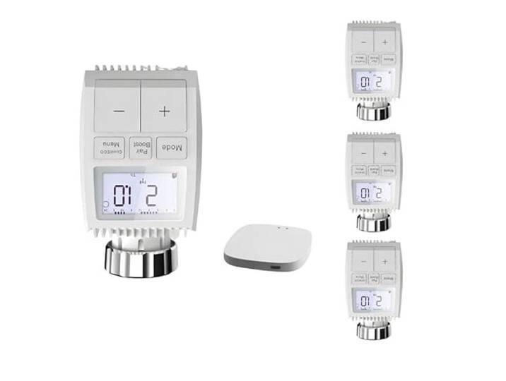Silamp Thermostaatkopset, verbonden met ZigBee, universeel, met LCD-scherm