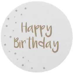 Sovie HORECA Bierdeckel Happy Birthday/Herzlichen Glückwunsch, Ø 10,7 cm, 100 Stück