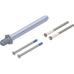 Griffwerk Set für Griffe fast2fix fast2Fix Voll-Wechselstift 8mm 60-70mm für Wechselgarnituren