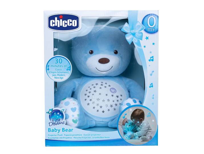 Ourson Projecteur Baby Bear Bleu First Dreams