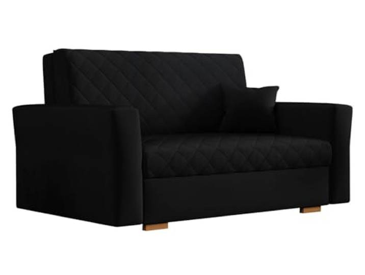 Mirjan24 Schlafsofa Viva Caro II mit Bettkasten, 2 Sitzer Polstersofa, Sofa mit Schlaffunktion, Sofagarnitur inkl. Kissen, Rückenlehne und Sitzfläche fest angenäht (Zanzibar 190)