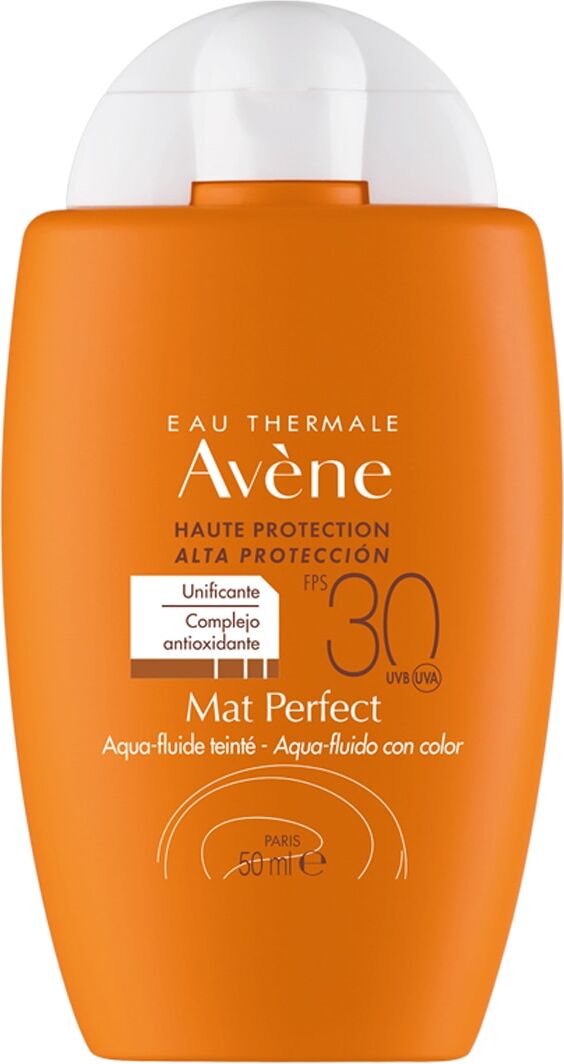 Avène Crema solar facial Solar Mat Perfect Con Color SPF30+ 50 ml .