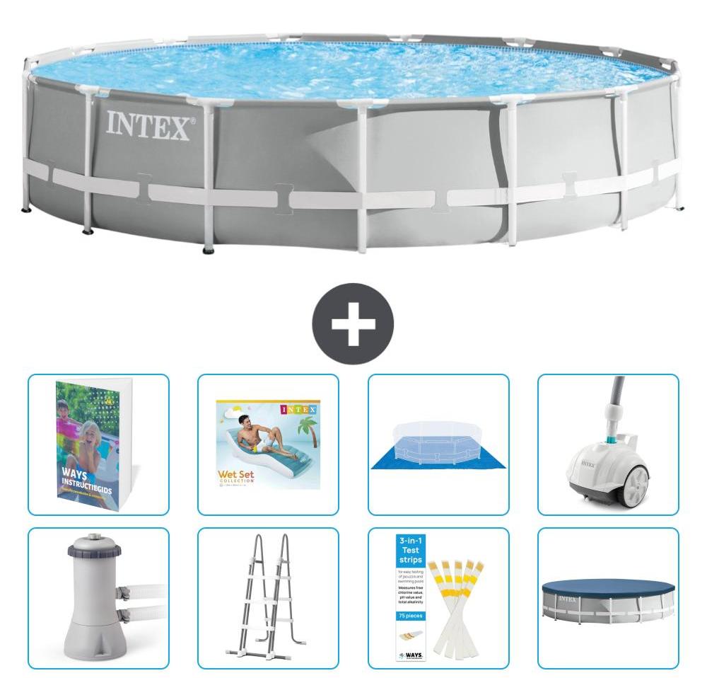 Prism Frame Pool Rund - 457x107 cm - 7-teilig S584