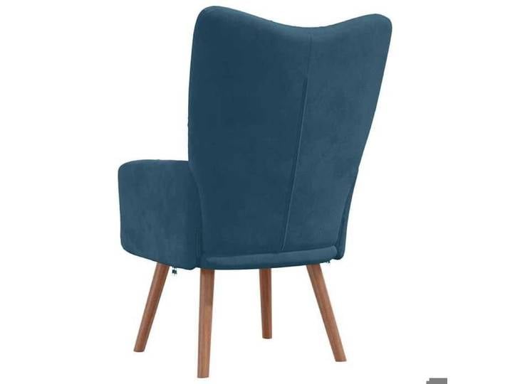 Chaise de relaxation Bleu Velours_2 ans garantie_93170