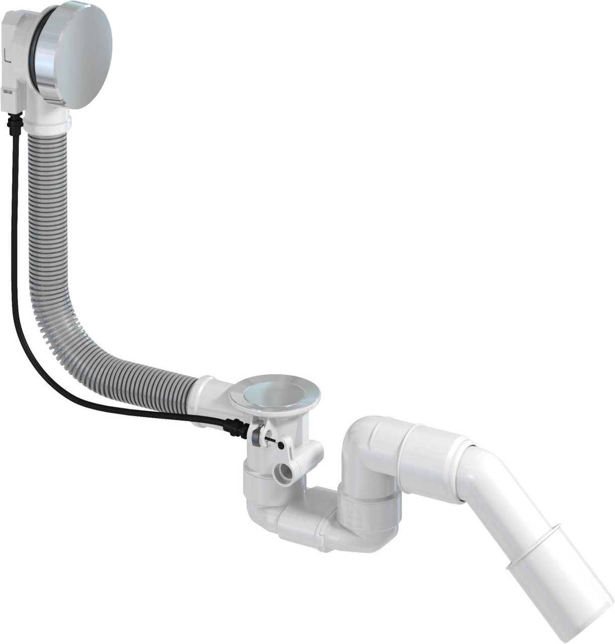 Neuesbad für Wanne mit automatischem Ablauf, mit Überlauf, Chrom NB1DENHC047B1