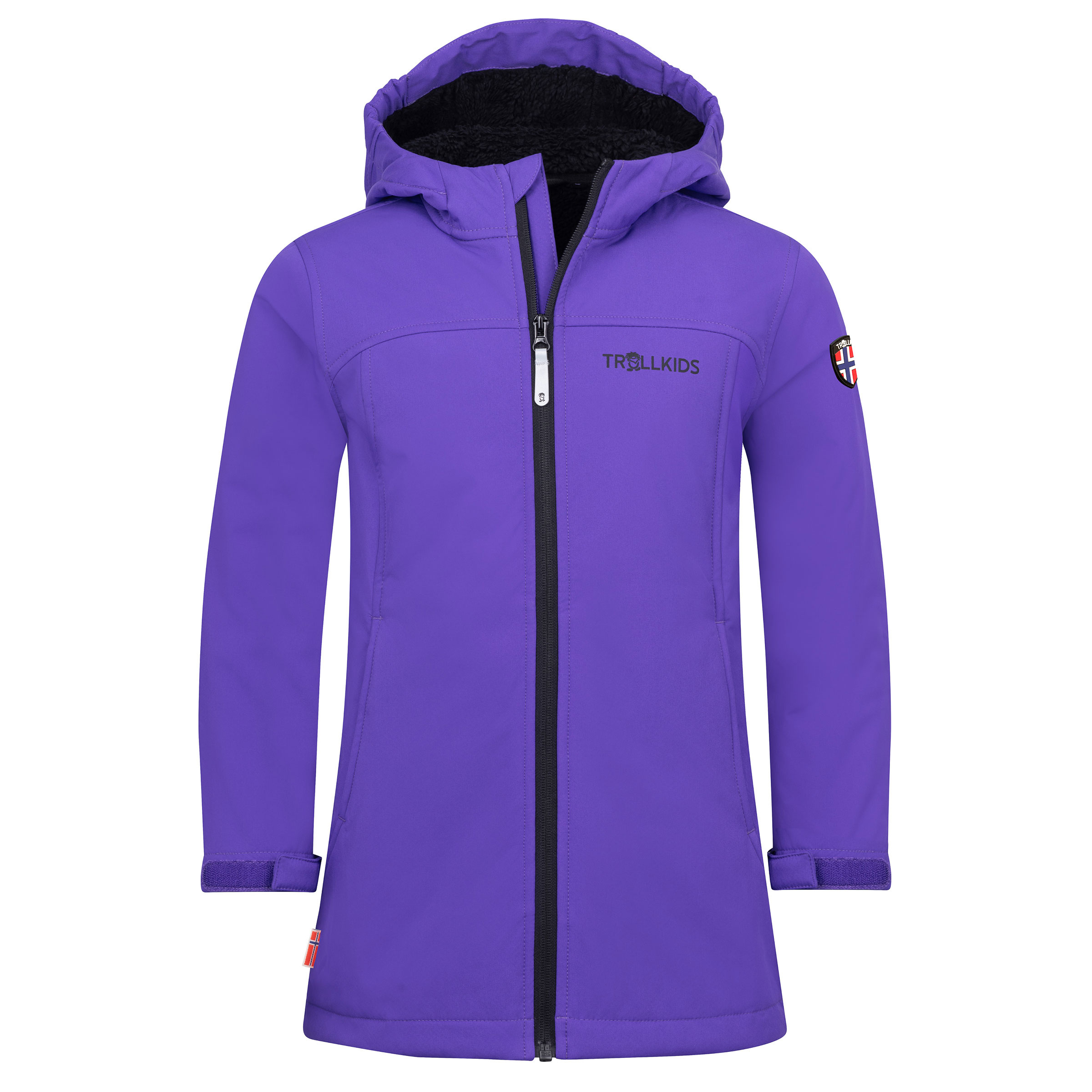 Trollkids Girls Kristiansand Mantel Kinder Winterjacke lila Größe 116 Lifestyle Windabweisend Wasserabweisend