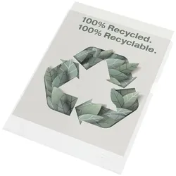 Esselte Recycling Sichthülle A4 genarbt 100 Stück »100% recycelt« rot, 22x30.7x0.1 cm