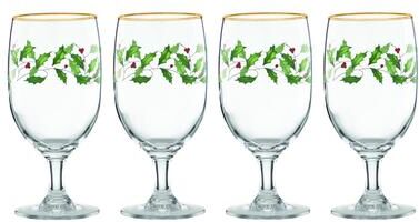 Lenox Holiday 4-Piece Iced Beverage Glass Set