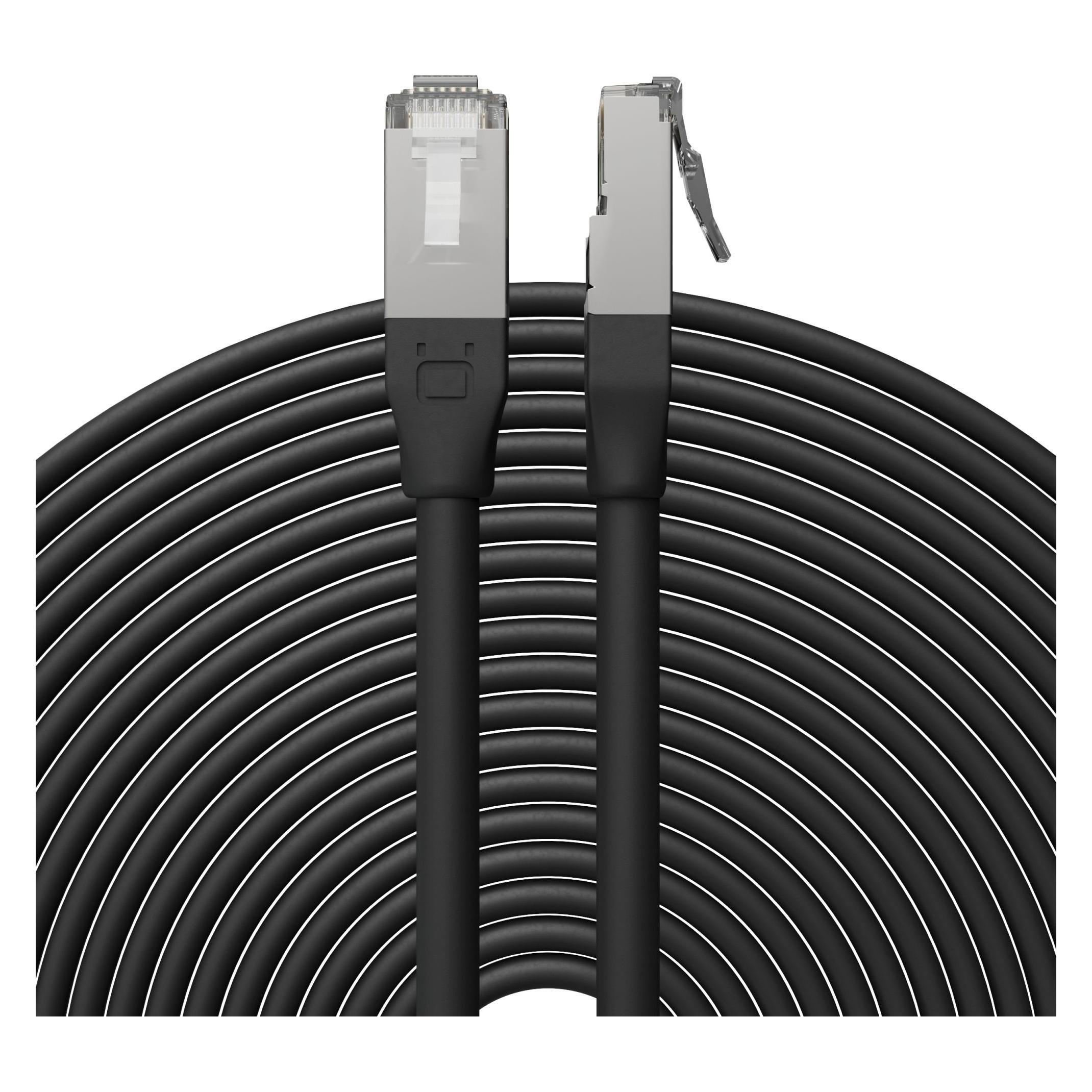 Broadbe Outdoor Patch Cable 10G Black 12m (12 m) (BTP-O26C6A-BK-12M)