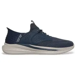 Skechers für Herren. 210889 Slipper RF Slade Caster navy Pantoffeln (44), Wohnung, Schnürsenkel, Lässig, Marine