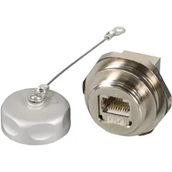 EFB Elektronik RJ45 Cat.6A IP67 Durchführungskupplung, Buchse / Buchse (Netzwerk Kupplung), Zubehör Netzwerk
