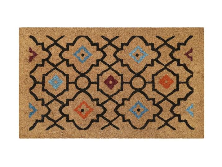Paillasson en fibres de coco imprimé oriental multicolore 60x90