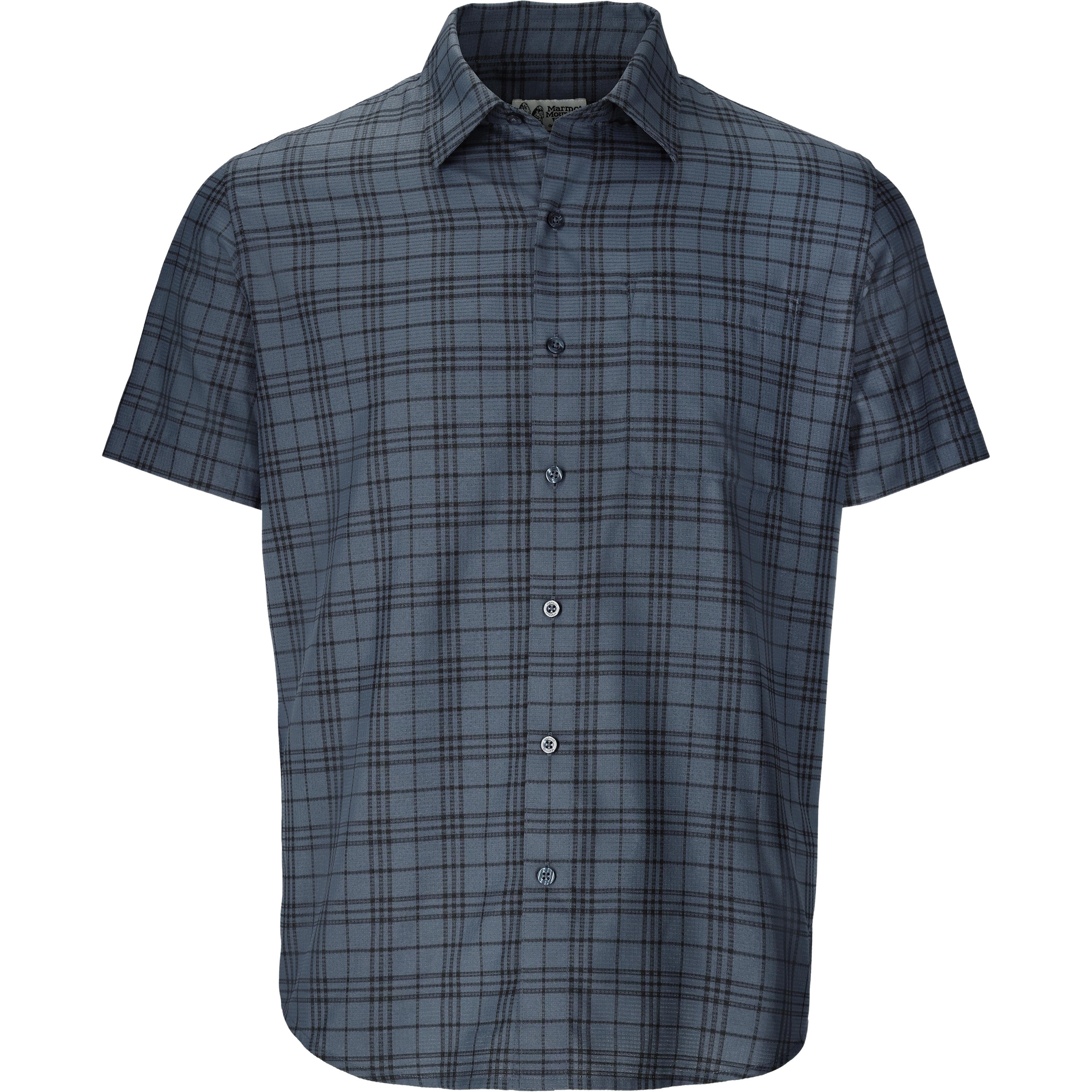 Marmot AirExchange Novelty Herren Hemden blau Größe S Trekking Atmungsaktiv