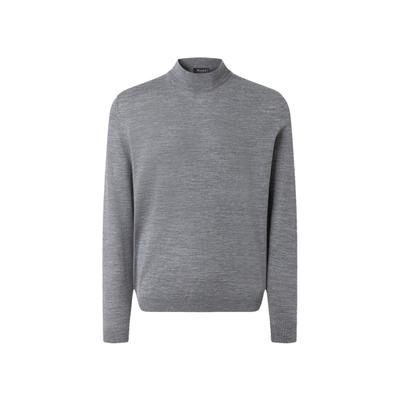 Strickpullover MAERZ MUENCHEN "Maerz Muenchen 416300 Strickpullover Herren Bekleidung", Herren, Gr. 48, grau, 100% Wolle, Pullover Strickpullover