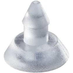100 Saugnäpfe, 14 mm, mit Pfeilkopf, 100 Stück, Weich-PVC, transparent