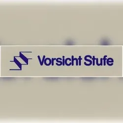 Contacto Wortschild VORSICHT STUFE