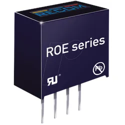 ROE-0505S - DC/DC-Wandler ROE, 1 W, 5 V, 200 mA, SIL-4, Single
