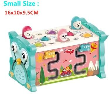 Uplift Essentials Baby Montessori Magnetic Fishing Owl Cube   Educational Hammer Game With Music s