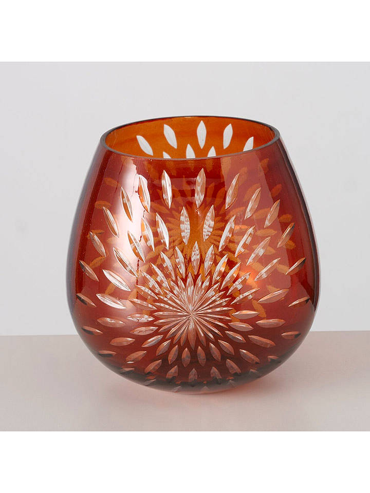 Boltze Windlicht "Matahari" in Braun - (H)13 x Ø 13 cm - onesize