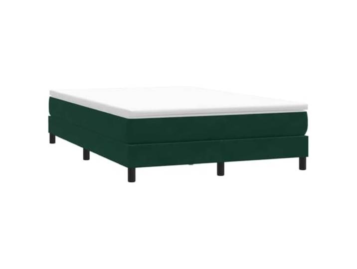 RJPLMFV Lattenrost, Velours, Dunkelgrün, 140 x 210 cm Bettgestell ohne Matratze, weicher und glatter Stoff, robuste und stabile Füße, inklusive Latten