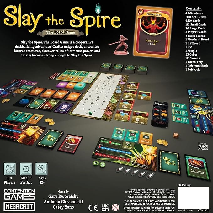 Slay The Spire: The Board Game by Contention Games for 1-4 Players, Ages 12+