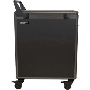 Dicota Tabletwagen Lade-Trolley, D32005, schwarz / grau, 20 Ladeplätze