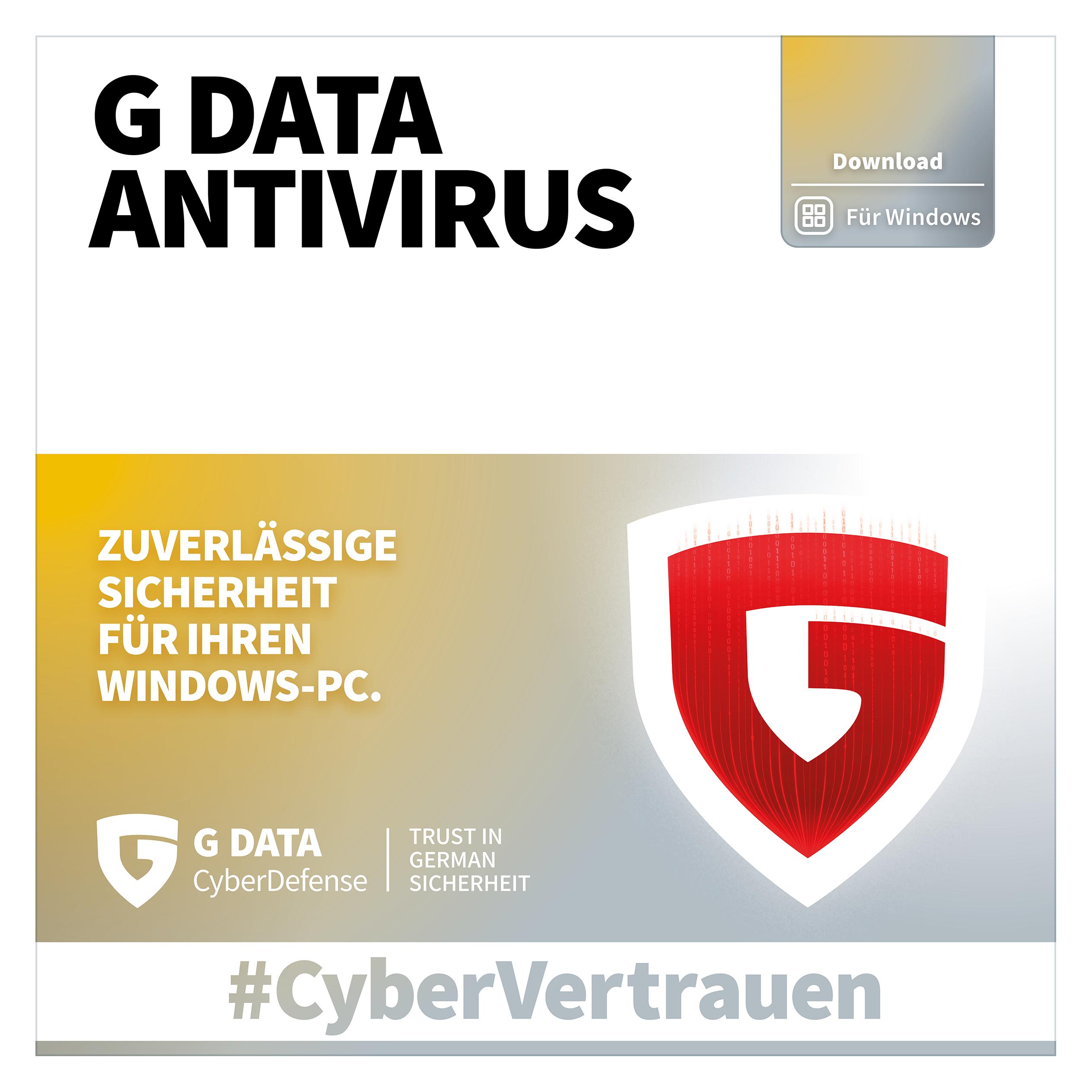 Gdata Antivirus (1 User, 1 Geräte/User, 12 Monate) (C2001ESD12003)