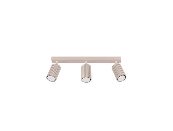 Design Deckenlampe „Karbon“ 3-flammig Taupe Sollux Lighting