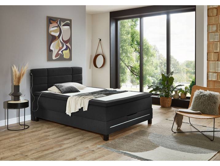Sun Garden Boxspringbett Jefferson mit Bettkasten 140 x 200 cm
