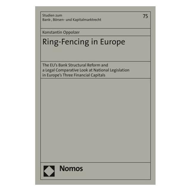 Nomos Ring-Fencing in Europe (Englisch, Softcover, Konstantin Oppolzer) (54549734)