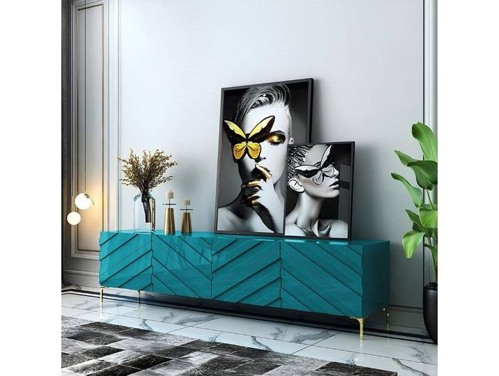Xlmoebel Sideboard Elegante Designer-Kommode aus Metall für Wohnzimmer und Schlafzimmer (Sideboard), Hergestellt in Europa
