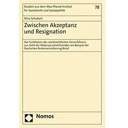 Zwischen Akzeptanz und Resignation, Fachbücher von Nina Schubert