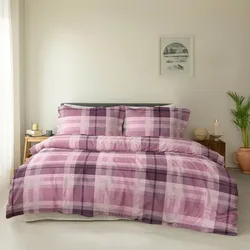Traumschlaf Bettwäsche Carlo 155x220 cm + 80x80 cm | pink - pink