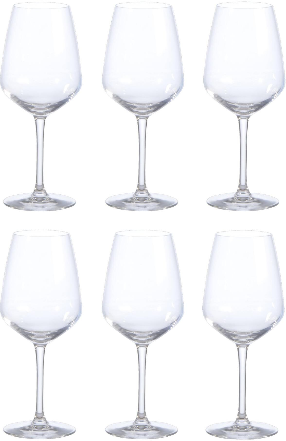 Rotweinglas "Arcoroc Juliette 400 ml", transparent, H:20,5cm Ø:7,5cm, Glas, Trinkgefässe, Rotweinglas transparent Ø 7,5cm x 20,5cm, 400ml, 6 Stk.