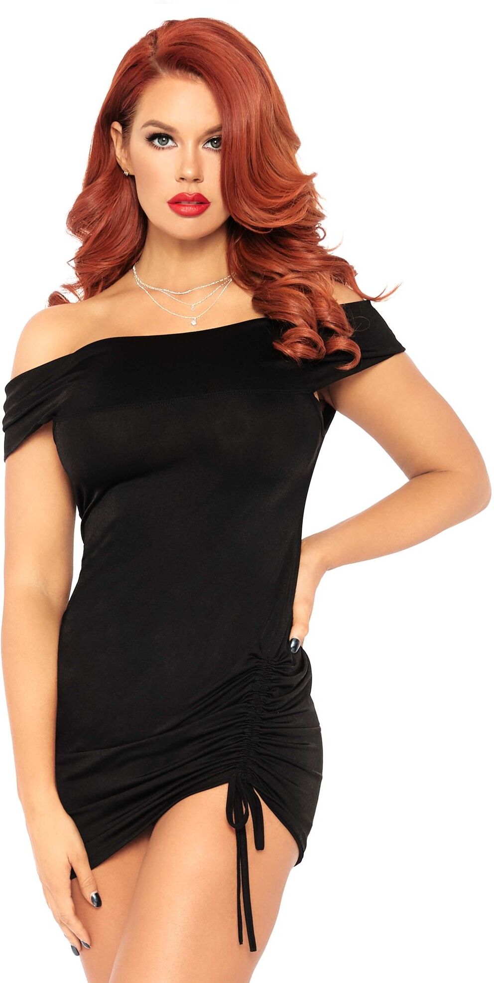 Leg Avenue Robe Épaules Dénudées Noire