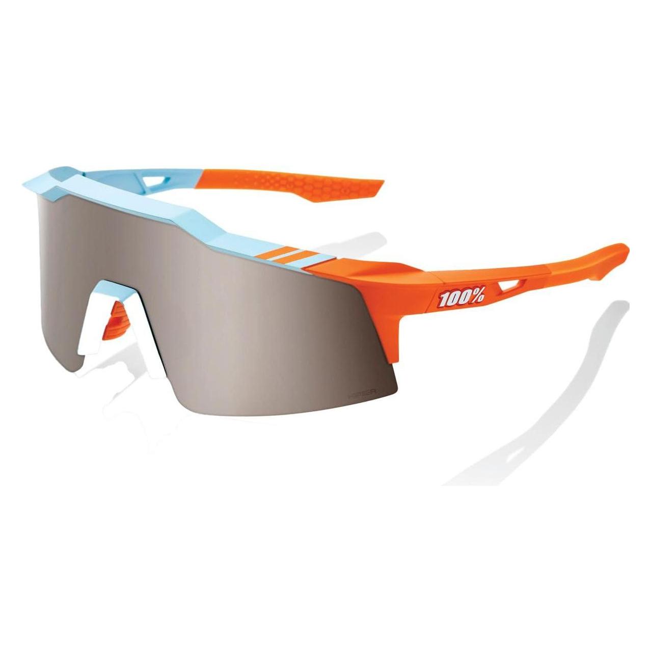 100% Brille Speedcraft SL Soft Tact (Soft Tact Two Tone, Hyper Silver Mirror) (60008-00011)